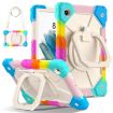 Samsung Galaxy Tab A8 10.5 2021 Robot Silicone Hybrid PC Case - Colorful Blue - 1