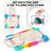 Samsung Galaxy Tab A8 10.5 2021 Robot Silicone Hybrid PC Case - Colorful Blue - 3