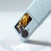 OPPO Find N3 Flip Wave Pattern Matte PC Phone Case - Ice Blue - 3
