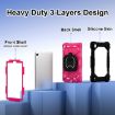 Samsung Galaxy Tab A7 Lite 2021 Hybrid PC Tablet Case Black Rose Red - 4