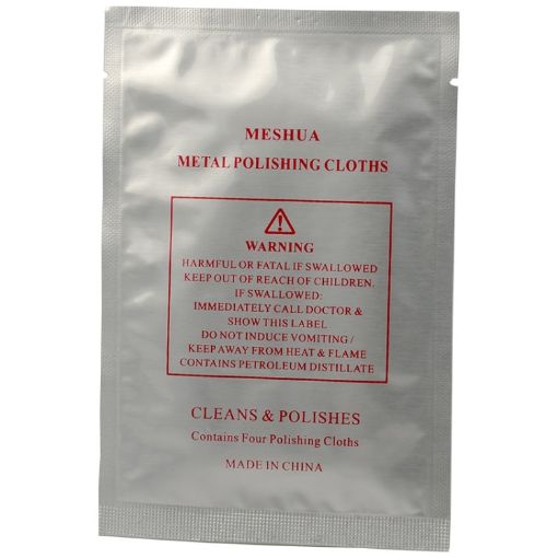 MESHUA Polishing Cloths 4pcs/Pack - Jewelry Cleaner & Tarnish Remover - 1