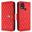 Nokia C22 Red Leather Phone Case with Lanyard - 2