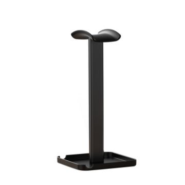 Desktop Headphone Holder Cell Phone Tablet Stand - Black - 1