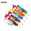Picture of PROBEROS DW6087 T-Tail Lead Fish Soft Lure Sea Bass Boat Fishing Bionic Fake Bait, Specification: 7.5cm/13.5g (Color A)