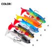 PROBEROS DW6087 T-Tail Lead Fish Soft Lure Sea Bass Boat Fishing - 3