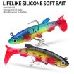 PROBEROS DW6087 T-Tail Lead Fish Soft Lure Sea Bass Boat Fishing - 7