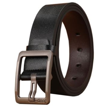 Picture of Dandali 110cm Men Rubberized Pin Buckle Belt Casual Vintage Waistband, Model: Style 7 (Black)