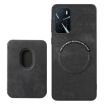 OPPO Find X5 Retro Leather Card Bag Magnetic Phone Case - Black - 3