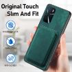 OPPO Find X5 Pro Green Leather Card Bag Phone Case - 6