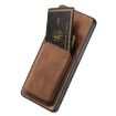 OPPO Find X5 Pro Retro Leather Card Bag Magnetic Phone Case - Brown - 4