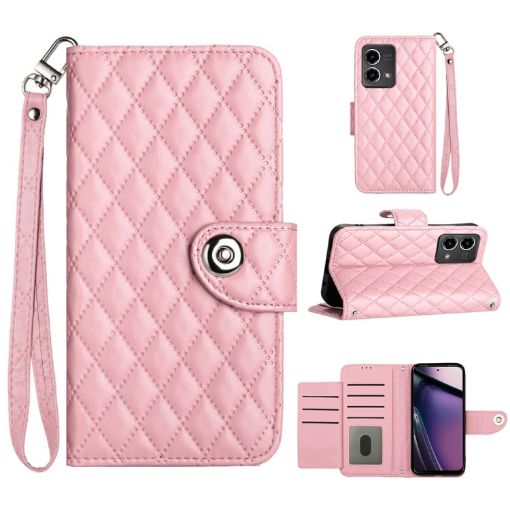 Motorola Moto G Stylus 5G 2023 Pink Leather Phone Case - 1