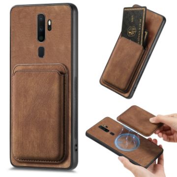 OPPO A9 2020/A5 2020 Retro Leather Card Bag Magnetic Phone Case - 1