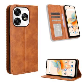 UMIDIGI A15/A15C Leather Phone Case - Brown - 1