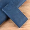 Blue Leather Phone Case for Umidigi G5 Mecha - Card Slots, Calf Texture - 2