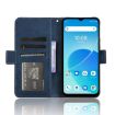 Blue Leather Phone Case for Umidigi G5 Mecha - Card Slots, Calf Texture - 6