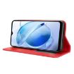 BLU G53 Red Leather Phone Case - Retro Texture, Magnetic Buckle - 5