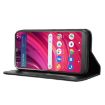 BLU View 4/View 2 Leather Phone Case - Magnetic Buckle, Retro Texture (Black) - 5