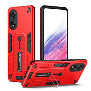 OPPO A38 4G Red Armor Finger Loop Phone Case - 1