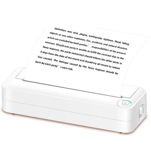 Portable Mini Bluetooth Inkless A4 Printer - Model X8 - 1
