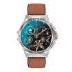 K62 Waterproof Bluetooth Call Smart Sports Watch, Brown Leather - 1