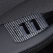 Picture of 4pcs/Set For Tesla Model 3 Lift Window Button Sticker Car Interior, Style: Carbon Fiber