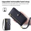 Samsung Galaxy A03s Sheep Texture Cross-body Zipper Wallet Leather Phone Case - 6