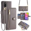 Samsung Galaxy A03s Sheep Texture Cross-body Zipper Wallet Leather Case - 1