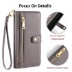 Samsung Galaxy A03s Sheep Texture Cross-body Zipper Wallet Leather Case - 3