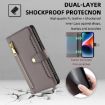 Samsung Galaxy A03s Sheep Texture Cross-body Zipper Wallet Leather Case - 4