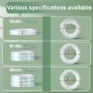 8 Rolls Deli Small High Viscosity Transparent Tape - 1.8cm x 27.3m - 3