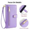Samsung Galaxy A12 Sheep Texture Cross-body Zipper Wallet Leather Phone Case - 3