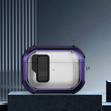 Dark Purple AirPods Pro Thunder Transparent Case - Wireless & Magnetic - 1