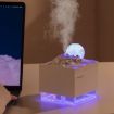 Picture of Moon Meteorite Mini Humidifier With Colorful Night Light (Black)
