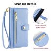 Samsung Galaxy M33 5G Blue Leather Cross-body Wallet Case - 3