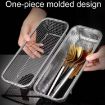 Stainless Steel Cutlery Organizer with Drainage Tray - 6