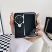 OPPO Find N2 Flip Leather Phone Case (Purple) - 3