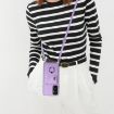 Samsung Galaxy A14 5G Purple Card Bag Ring Holder Case with Lanyard - 7