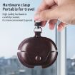Huawei FreeClip Leather Earphone Case with Hook - Light Brown - 5
