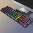 T-WOLF T80 104-Keys RGB Illuminated Keyboard - Black - 1