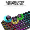 T-WOLF T80 104-Keys RGB Illuminated Keyboard - Black - 4