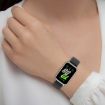 Samsung Galaxy Fit 3 SM-R390 Metal Connector Liquid Glossy Silicone Watch Band - 9