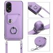 OPPO A38 4G/A18 4G Global Organ Card Bag Ring Holder Phone Case Purple - 6