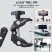 JMARY SR-56 Aluminum Handlebar Crab Clamp Magic Arm Rod Mount - 2