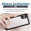 Sony Xperia 5 V Colorful Series Acrylic Hybrid TPU Phone Case - Black - 4