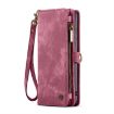 Samsung Galaxy A15 5G CaseMe 008 Zipper Wallet Leather Phone Case (Red) - 2