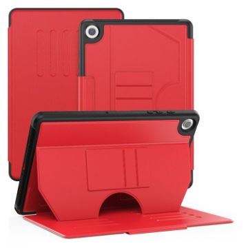 Samsung Galaxy Tab A9+ Magnetic Leather Tablet Case - Red - 1