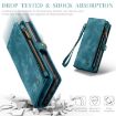 Samsung Galaxy A15 5G CaseMe 008 Zipper Wallet Leather Case (Blue) - 5