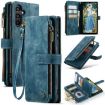 Samsung Galaxy A15 CaseMe C30 Wallet Leather Phone Case Blue - 1