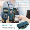 Samsung Galaxy A15 CaseMe C30 Wallet Leather Phone Case Blue - 4