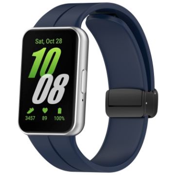 Samsung Galaxy Fit 3 SM-R390 Silicone Watch Band - Midnight Blue - 1